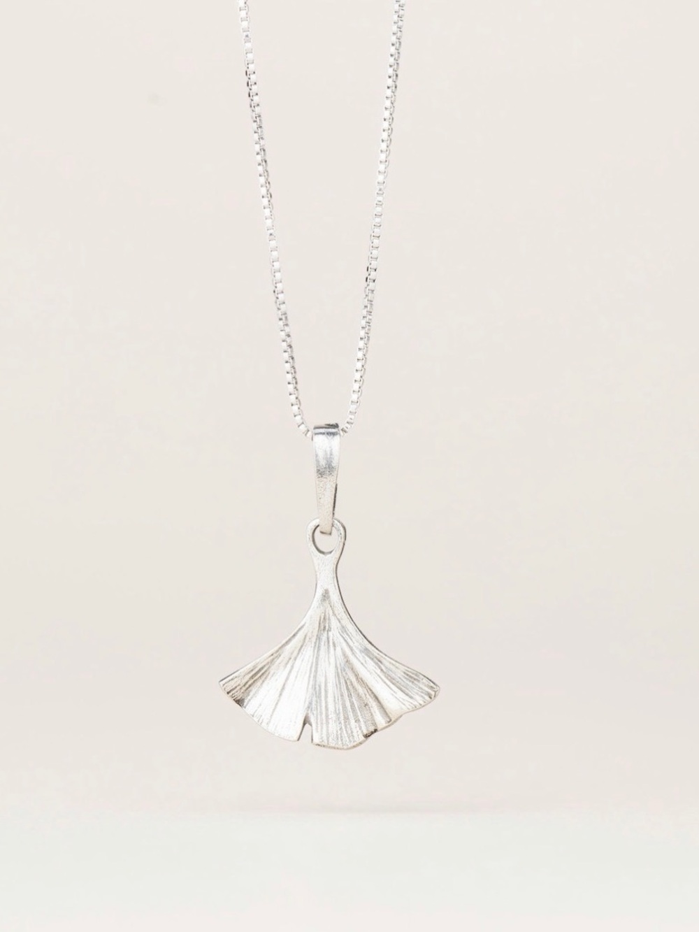 Danforth Pewter Ginkgo Leaf Pendant